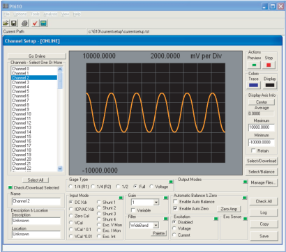 6100 PI610 Signal Conditioning Software 6100 PI610 Signal Conditioning Software